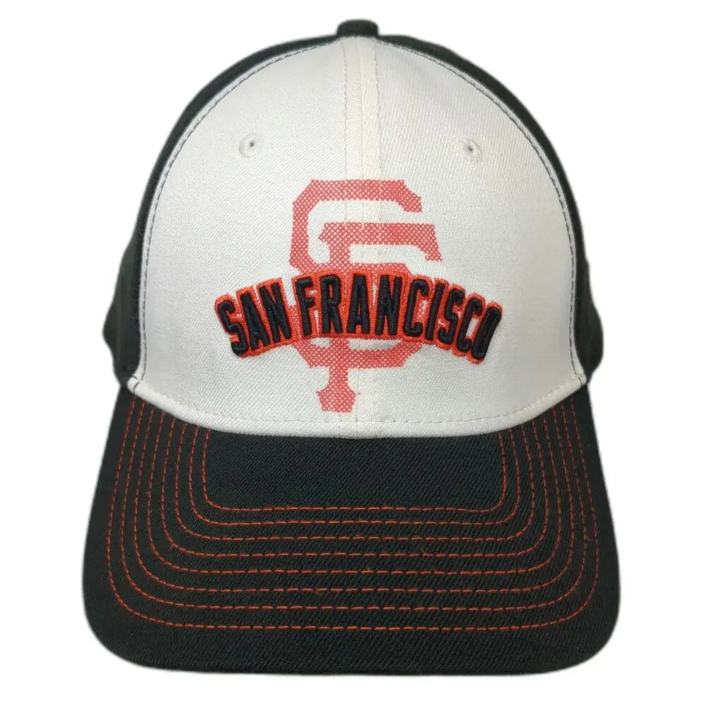 New Era San Francisco Giants Baseball Cap Black XL SF MLB Stretch Fit Curved Hat